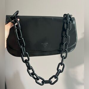 Prada madras swing handbag
